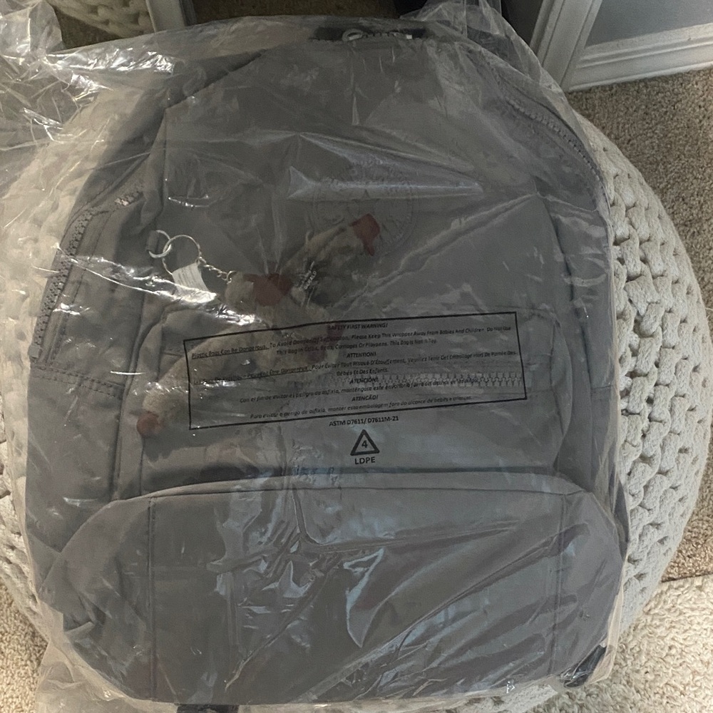 Kipling Backpack With Monkey Key Chain - image 2